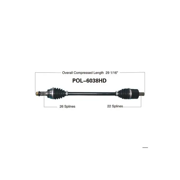 Heavy Duty CV Axle for POL HD FRONT L/R RZR 900/XP/XP4/